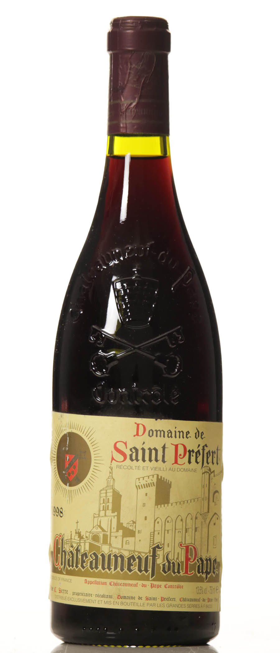 Chateauneuf du Pape 1998 Domaine Saint Prefert-0