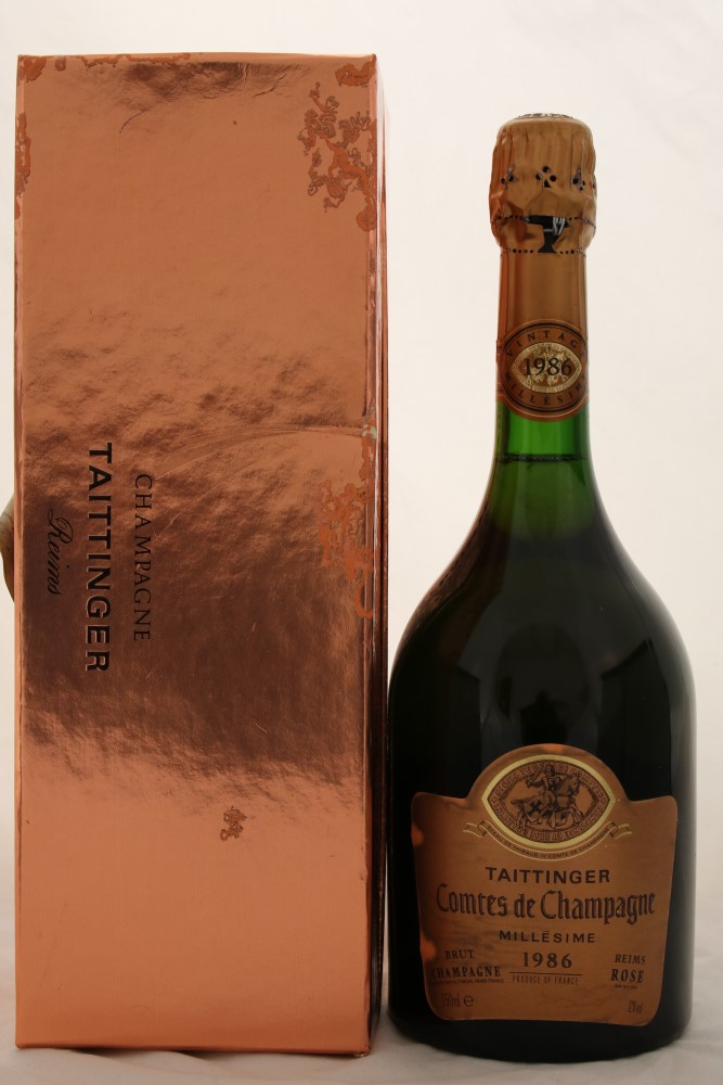 Taittinger Comtes de Champagne 1986 Rose Giftbox-0