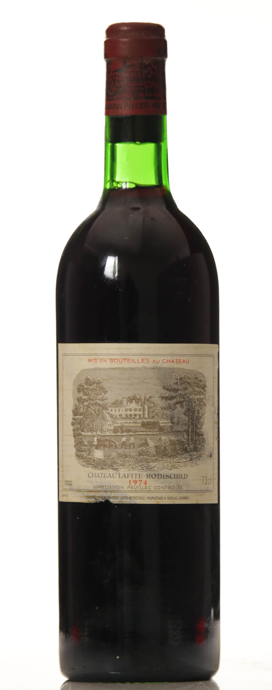Lafite Rothschild 1974 base neck