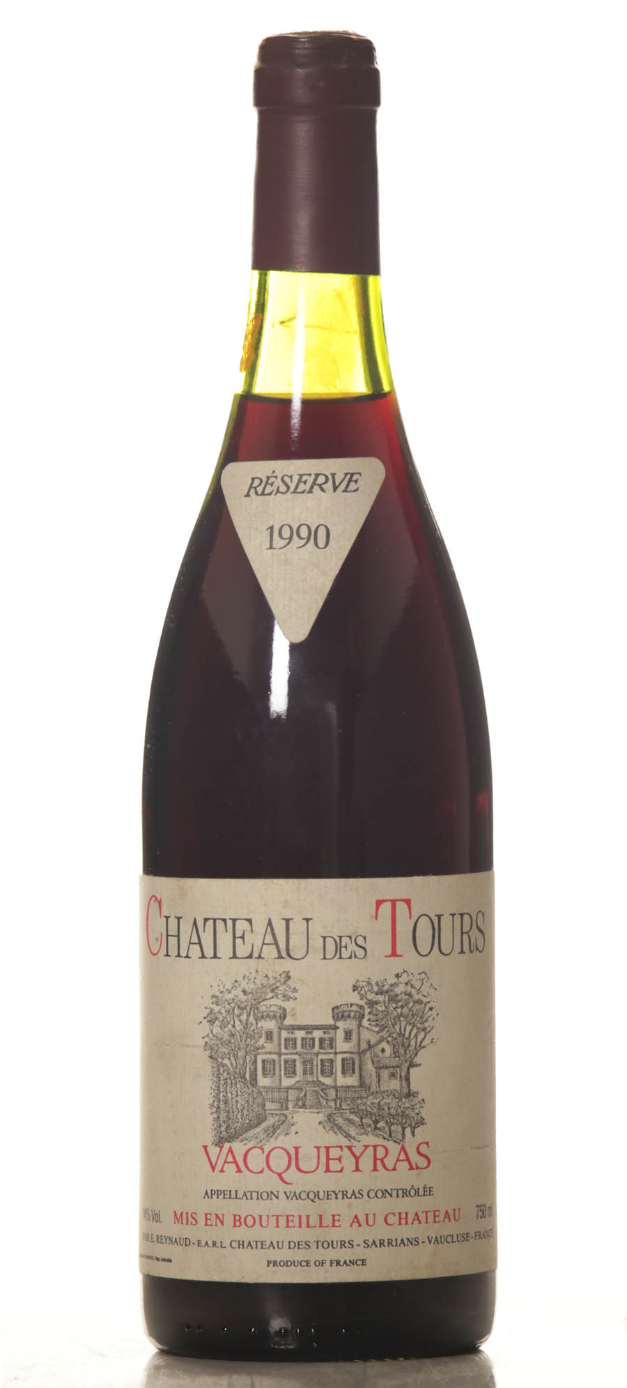 Chateau des Tours Vacqueyras Reserve 1990