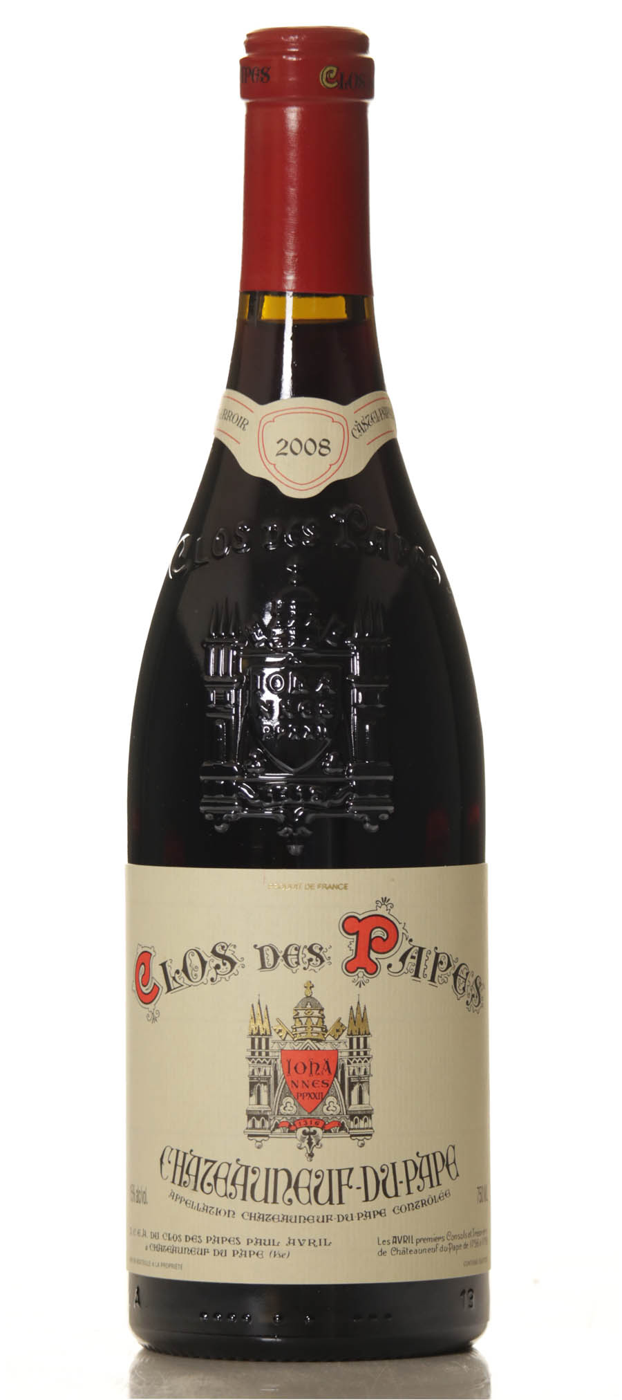 clos des Papes 2008 paul avril