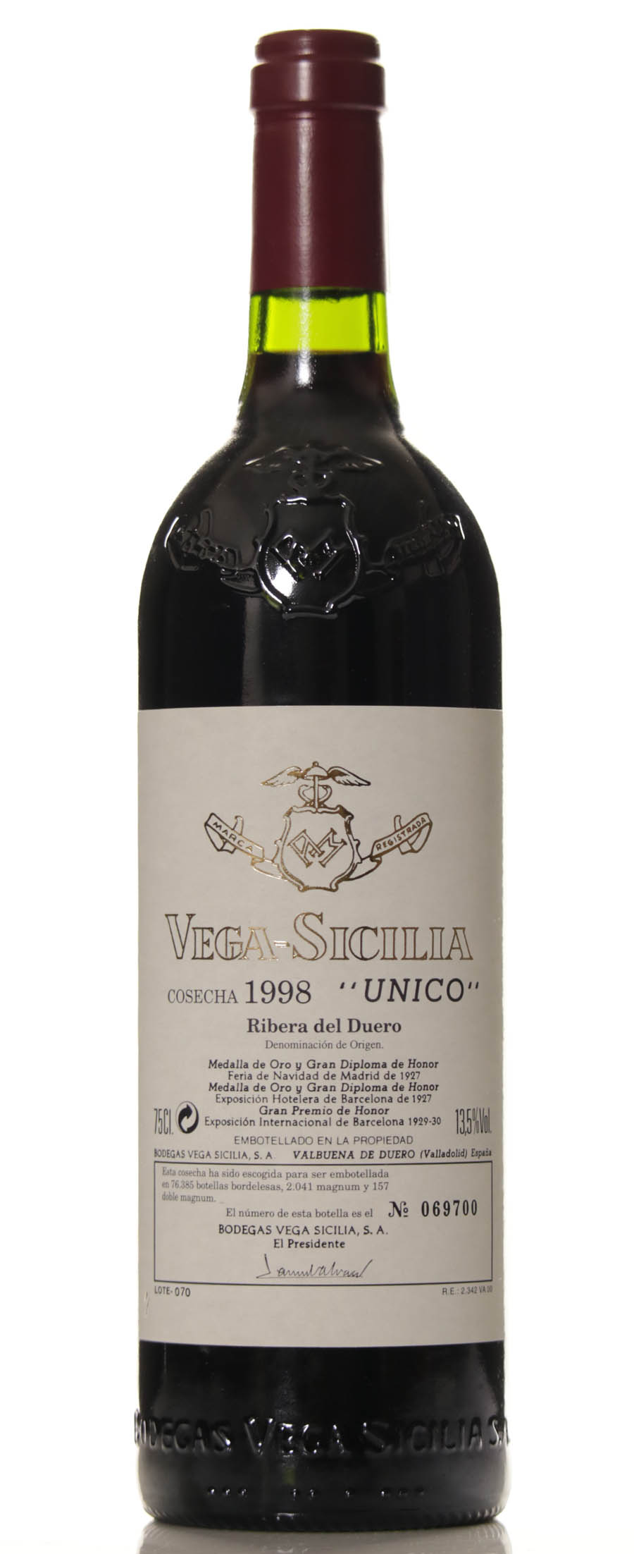 vega sicilia unico 1998