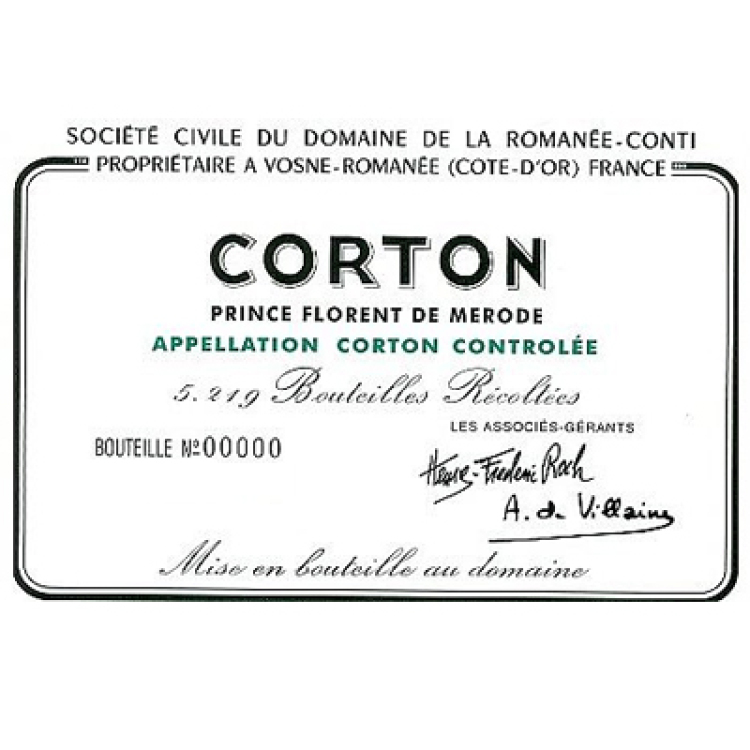 Domaine de la Romanee Conti Corton 2010 Prince Florent de Merode - immagine 2